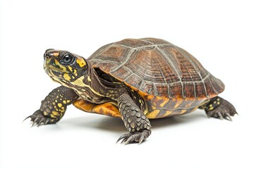 Obraz premium common box turtle, isolated on white