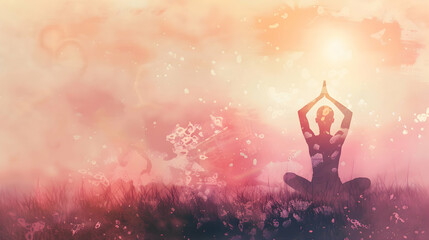 Tranquil Yoga by the Ocean at Sunset
