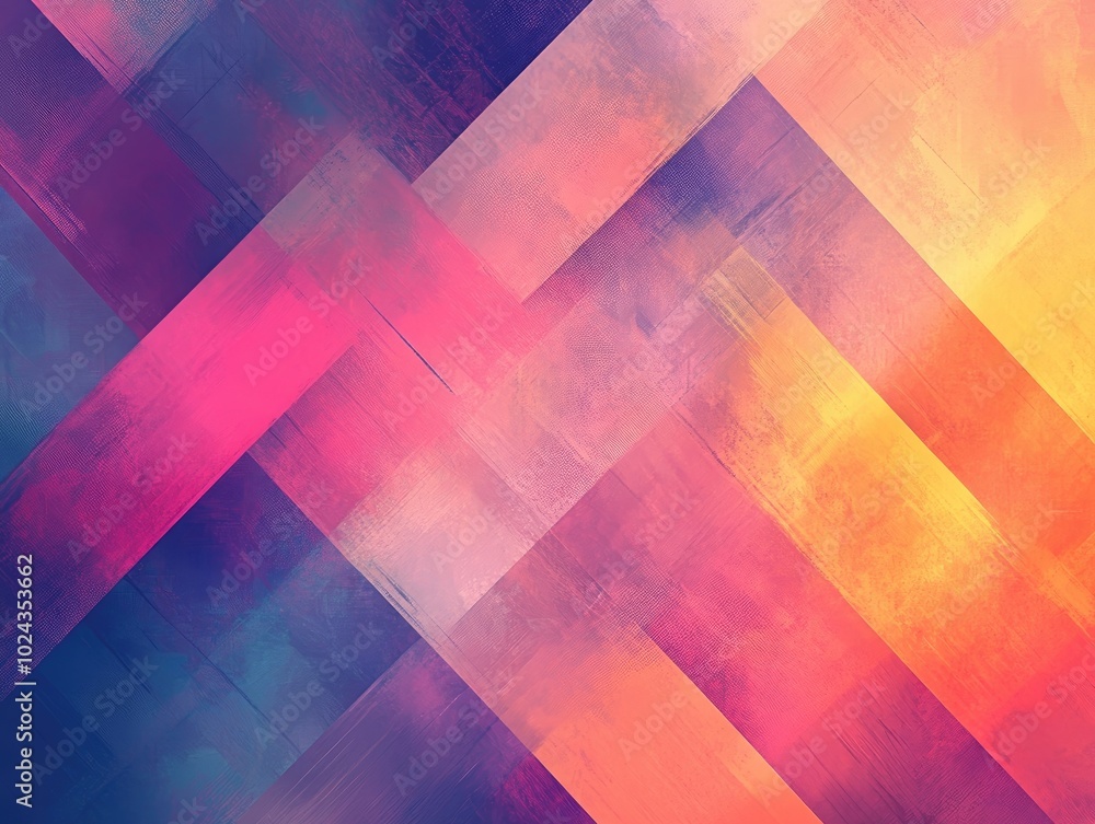 Aufkleber Abstract geometric texture featuring a trendy blurred background with a gradient pattern ideal for motion wallpapers fantasy illustrations and design elements for graphics or textiles