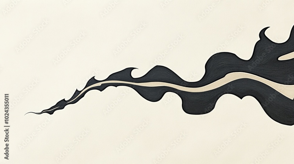 Poster burnt paper isolated on a light background with copy space