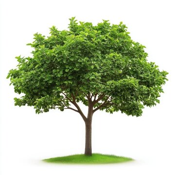 recommend clip art: Green tree isolated on white background