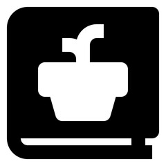 garden book solid icon