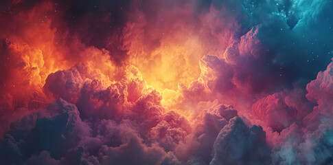Space nebula and galaxy universe astronomy science background. 
