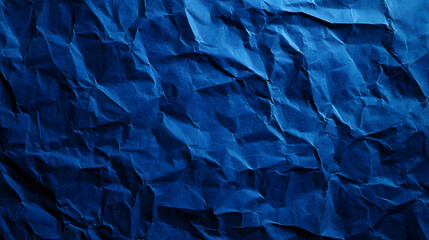Fototapeta premium Blue Crumpled Paper Texture High-Resolution Abstract Background