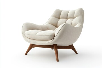 Naklejka premium Modern lounge armchair isolated on white background