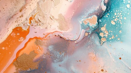 Abstract acrylic backdrop featuring a marble style and paint stroke texture Ideal for web and game design this grunge mud art highlights a macro view of a hand painted canvas with surrealistic ele