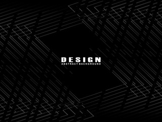 Abstract futuristic dark black background with modern design. Realistic 3d wallpaper with luxury lines. Elegant background for posters, websites, brochures, cards, banners, apps, etc.