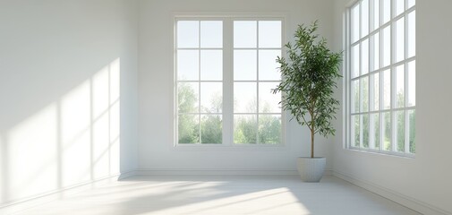 A cozy sunroom extension with large windows, letting in natural light and providing a peaceful corner for relaxation