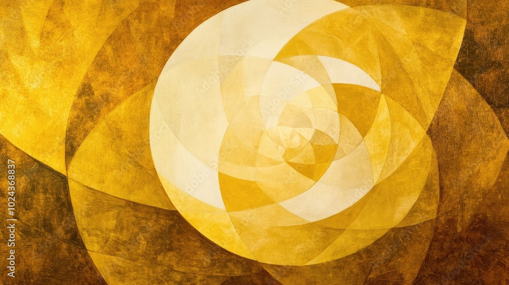 Poster abstract background painting featuring geometric art with a golden texture suitable for designs prin
