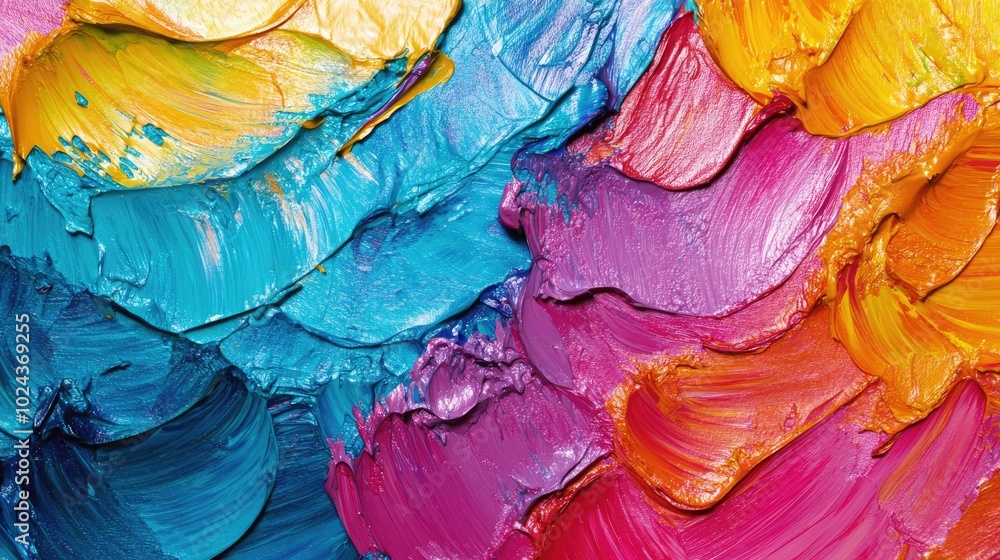 Aufkleber abstract textured pattern in vibrant colors
