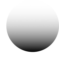 Shadow Black Circle fade up on transparent background