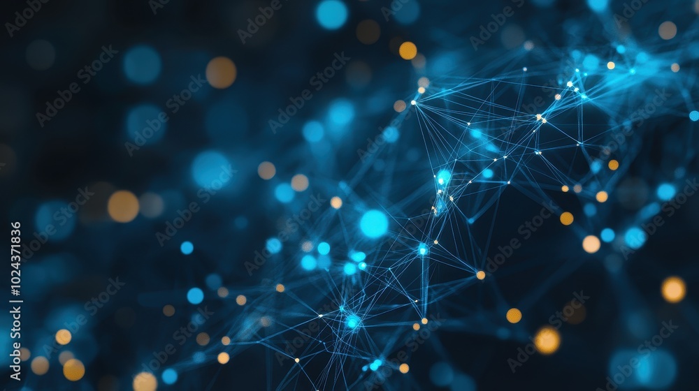 Poster ethereal connectivity: interstellar networks of luminous pathways