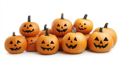 Set of fire places campfire isolated on white background