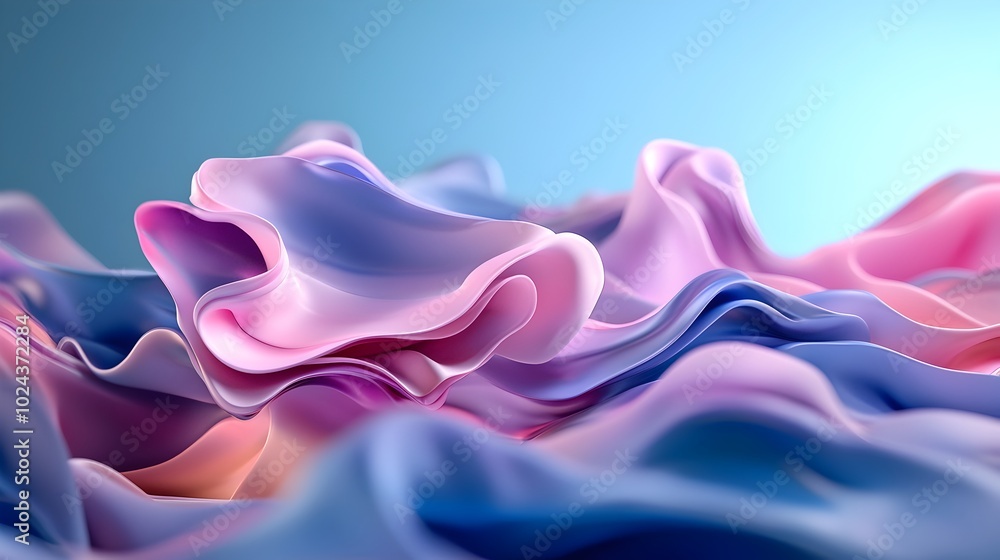 Poster captivating digital waves rippling through a mesmerizing virtual environment striking 3d with fluid 