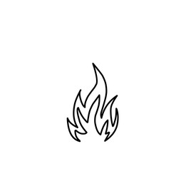 Fire Outline Icon 