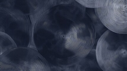 Abstract fantasy striped halftone with thin line circular shapes creating a seamless geometric pattern Artistic mosaic tile backdrop