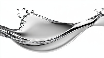 A minimalistic abstract water flow pattern in one color, representing the elegance of fluid motion and simplicity, ideal for modern designs.