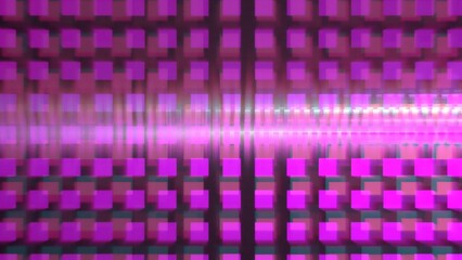 digitale Transformation - symmetrische Quadrate - Datenbl&ouml;cke, Unsch&auml;rfe, Hintergrund, Pixelkunst, Technologie, Wissenschaft, Forschung, pink, violett