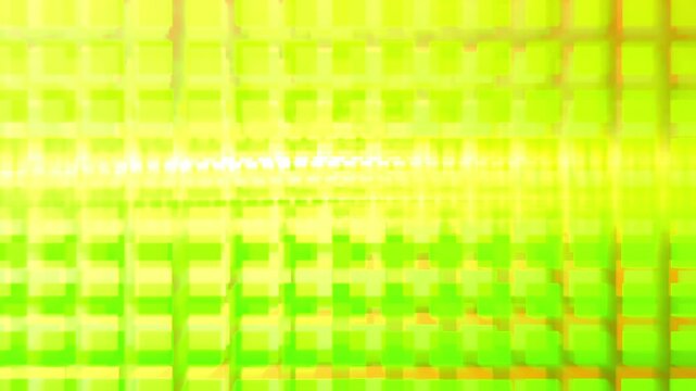 digitale Transformation - symmetrische Quadrate - Datenbl&ouml;cke, Unsch&auml;rfe, Hintergrund, Pixelkunst, Technologie, Wissenschaft, Forschung, gelb, gr&uuml;n
