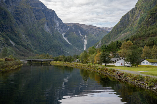 Wikingerdorf Gudvangen in Norwegen