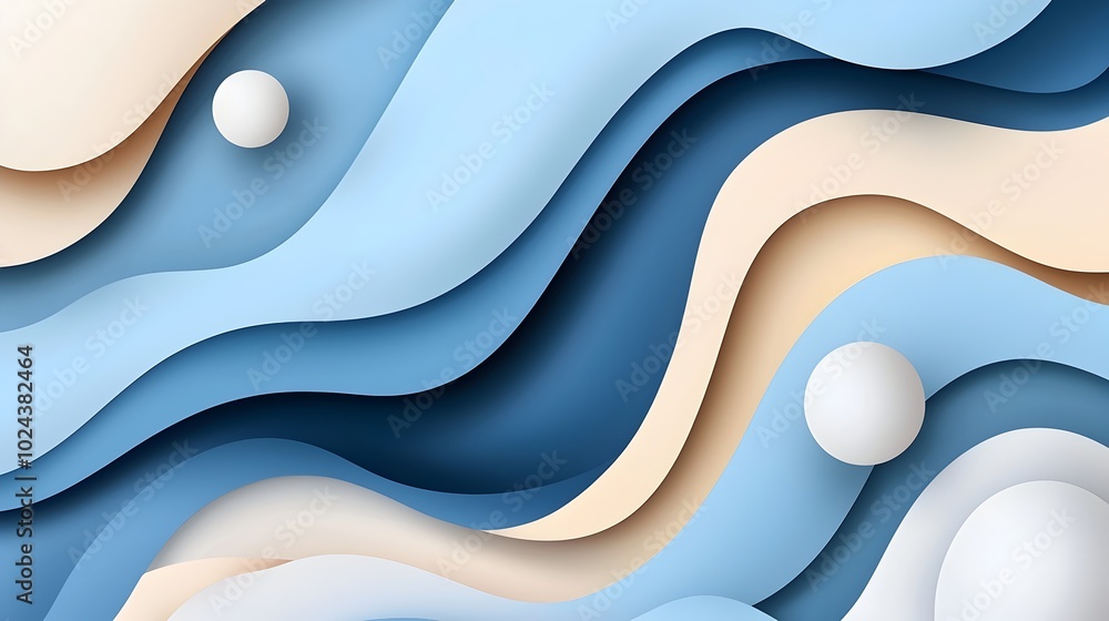Aufkleber elegant and serene monochromatic abstract artwork featuring smooth flowing shapes soft gradients and