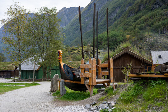 Wikingerdorf Gudvangen in Norwegen