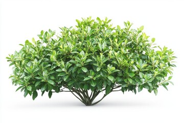 Obraz premium Tropical plant flower bush shrub green tree isolated on white background with clipping path