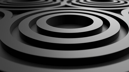 Black Circular Pattern Design