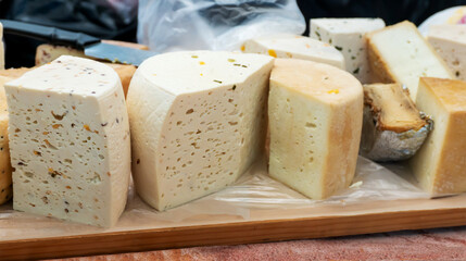 Cheese Wheels for Sale at the Counter