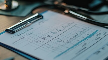 A Close Up View of a Heart Rate Monitor Graph