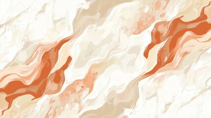 Beige, cream, tan, salmon colors Repeat Creative Graphic Illustration Seamless Paint Ink white Repeat Liquid Vector Effect. Seamless Fabric Texture. Repeat Oil.