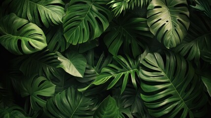 Lush Green Tropical Foliage