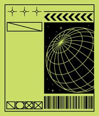 Sustainable Brutalist Sticker