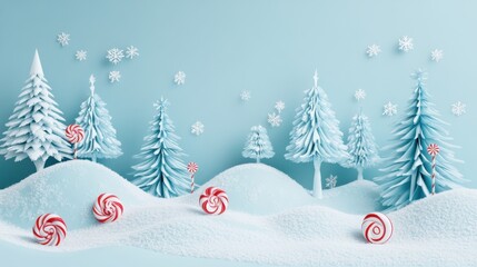 Obraz premium The Winter Candy Wonderland
