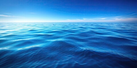 Obraz premium Blue ocean with blurred horizon in background