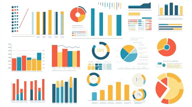 Colorful Data Visualization Charts