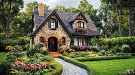Charming Stone Cottage with Lush Garden