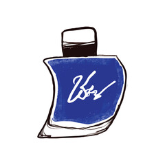 Line sketch of perfume and cologne bottle. Hand-drawn fragrance bottle illustration minimalist design. Vector art, isolated on white background, perfect for beauty, fashion, and cosmetic packaging