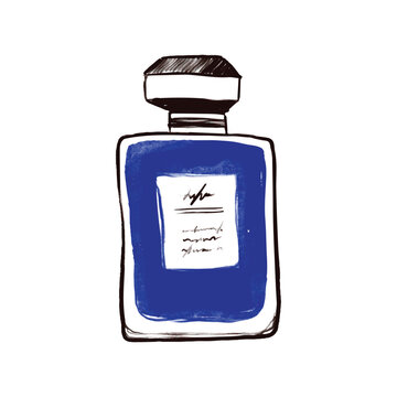 recommend clip art: Line sketch of perfume and cologne bottle. Hand-drawn fragrance bottle illustration minimalist design. Vector art, isolated on white background, perfect for beauty, fashion, and cosmetic packaging