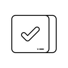Checkbox vector icon stock illustration