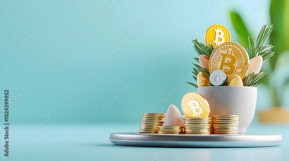 Poster seamless online cryptocurrency payment process for modern digital finance solutions blockchain power