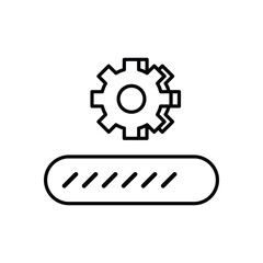 Progress Bar vector icon stock illustration