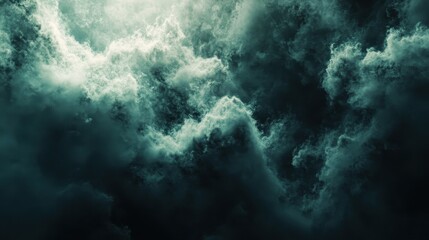 Fototapeta premium Dramatic Stormy Clouds Swirling in Turbulent Sky