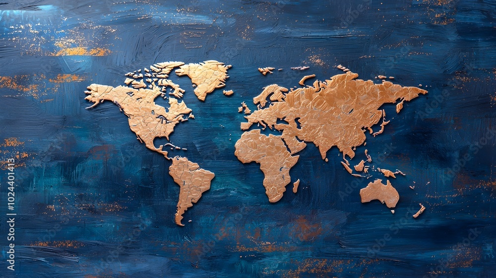 Poster visualization of global financial growth and investment trends abstract representing the dynamics of