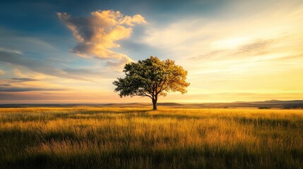 Fototapeta premium Serene Transition from Night to Day in Nature