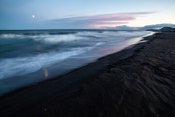 sunset on the Pacific ocean