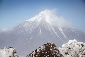 snow covered mountain