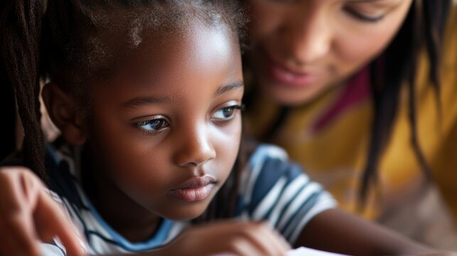 Teacher helping student, close-up of hands guiding a student with homework, supportive setting
