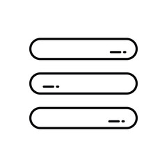 Obraz premium Navbar vector icon stock illustration