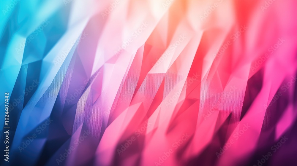 Poster Abstract geometric texture with a modern blurred background featuring a gradient illustration and motion pattern suitable for wallpapers interior use ornaments or creative design projects